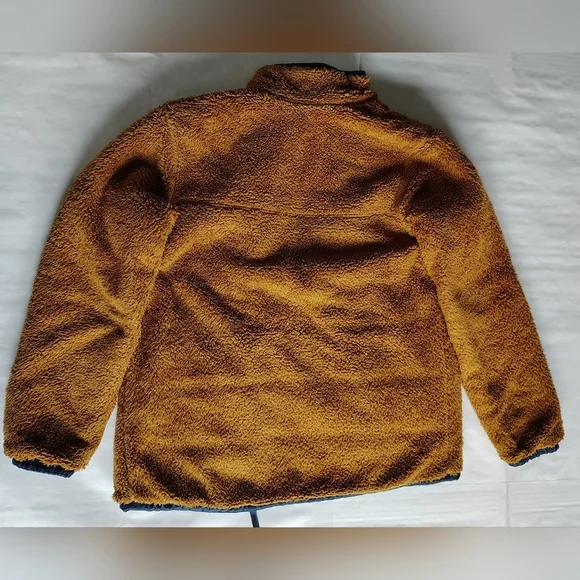 The North Face TNF Reversible Sherpa Fleece Boys Youth Full Zip Coat Jacket L - Picture 5 of 16